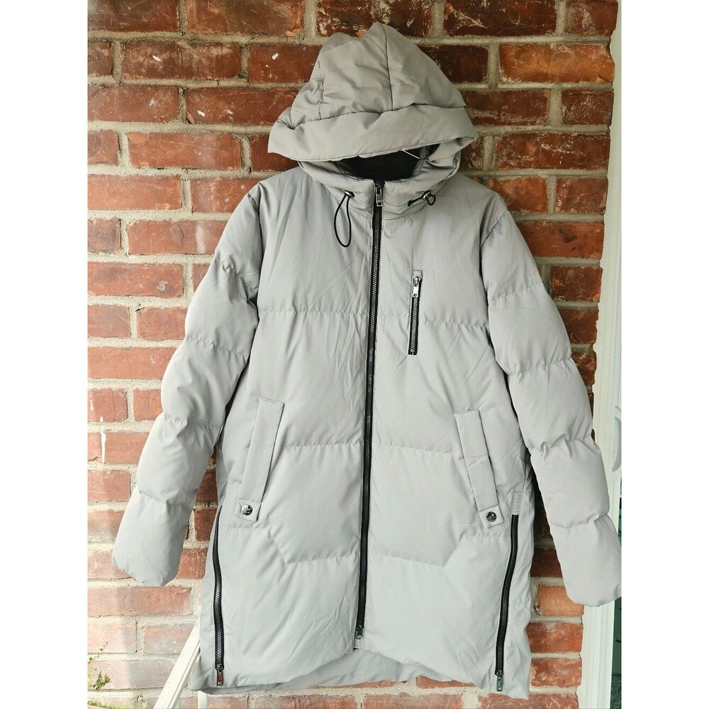 Orolay XL Duck Down Gray Parka Hooded Winter Jacket Coat